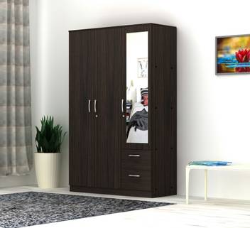 Okra Maple Engineered Wood 3 Door Wardrobe Price In India Buy Okra Maple Engineered Wood 3 Door Wardrobe Online At Flipkart Com