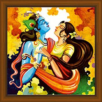 Moments & Memories Image Artist Sparkle Coated UV Laminated Radha Krishna  Modern Art Digital Reprint 11 inch x 11 inch Painting Price in India - Buy  Moments & Memories Image Artist Sparkle