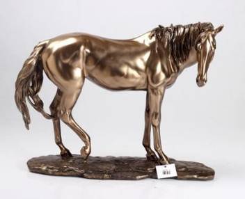 Jodhpury Showpiece Horse Metallic Finish Animal Decor Figurines