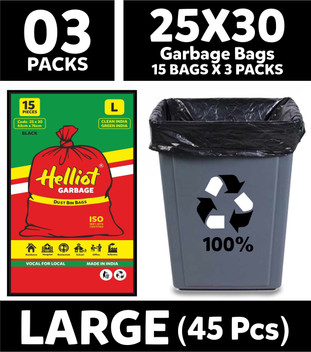 large red garbage bags