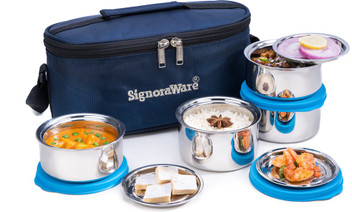 signoraware double decker box with bag