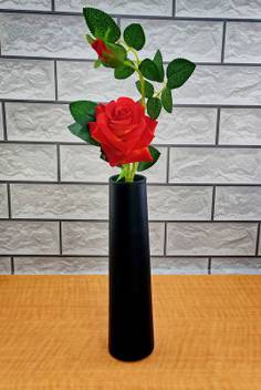 Faacraft Glass Tall Tapper Colored Vases Home Decorative Flower Vases For Home Decor Side Corners Living Room Dining Room Center Table Bedroom Centerpiece Black Glass Vase Price In India Buy Faacraft