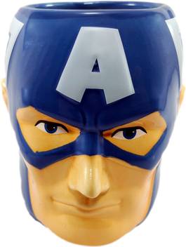 Kidzdesire Captain America 3d Avengers Coffees Tea Cups For Office Gifts For Rakhi Boyfriend Children Kids Brother Friend Father Husband Gift For Him Son Boys Ceramic 400ml Ceramic Mug Price In India