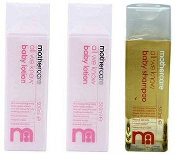Mothercare Combo Of 2 Baby Lotions Shampoo 3 300ml Buy Baby Care Combo In India Flipkart Com