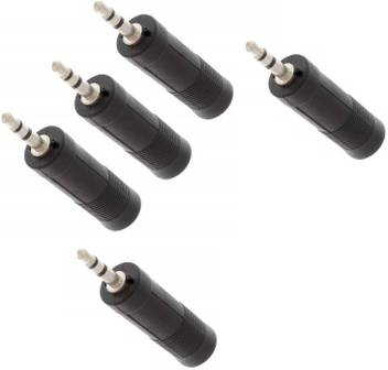 Fedus 6 5 Mm Female To 3 5 Mm Male Headphone Audio Stereo Sound Adapter Plug Converter Connector Adapter Jack Black Pack 5 Headphone Adapter Price In India Buy Fedus 6 5 Mm Female To