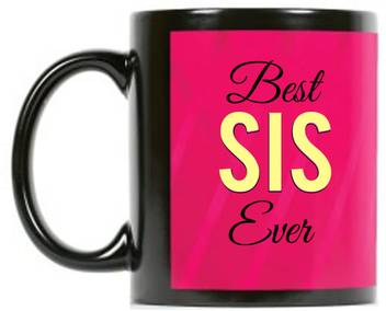 Designer Unicorn Black Mug Printed Best Sis Ever Gift For Sister Ceramic Mug Price In India Buy Designer Unicorn