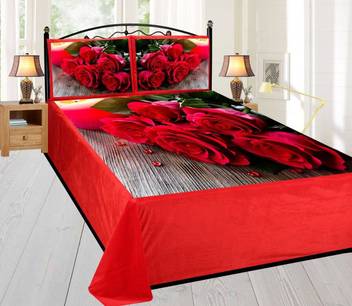 Jaboki 260 Tc Cotton Double 3d Printed Bedsheet Buy Jaboki