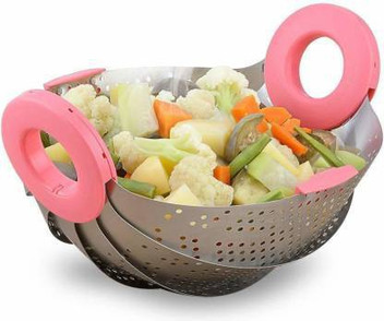 stainless steel collapsible colander