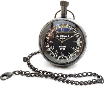 black pocket watch chain