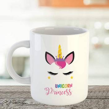 Artscoop Unicorn Prineess Cup Quotes Printed Cute Baby Girl