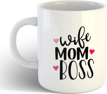 wife mom boss cup