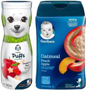 gerber oatmeal peach apple