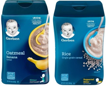 gerber baby rice cereal