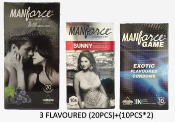 Manforce Wild Extra Dotted Premium Black Grapes Flavoured With Sunny Edition And Game Exotic 20 Piece And 10 Piece Combo Pack Of 3 Packets 40 Piece Condom Price In India Buy Manforce The anatomical shape helps to take the shape of the penis. flipkart