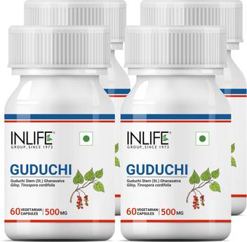 Inlife Guduchi Giloy Tinospora Cordifolia Supplement 60 Veg Caps 4 Pack Price In India Buy Inlife Guduchi Giloy Tinospora Cordifolia Supplement 60 Veg Caps 4 Pack Online At Flipkart Com