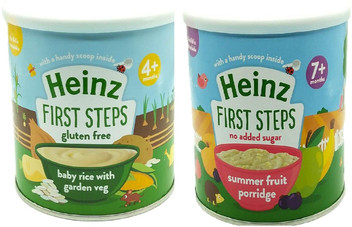 heinz first steps baby rice with garden veg