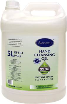 Smooth 70 Alcohol Based Instant Hand Cleansing Gel 5 Litres