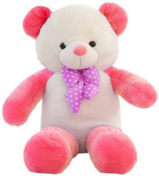 pink white teddy bear