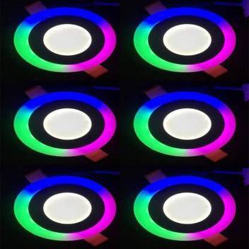 Ogee 6 Watt 3 Led Round Panel Light Ceiling Pop Down Indoor - Multi Coloured Ceiling Lights Ogee 6 Watt 3 Led Round Panel Light Ceiling Pop Down Indoor - Multi Coloured Ceiling Lights