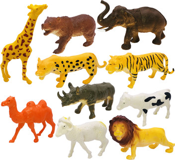 plastic jungle animal figures
