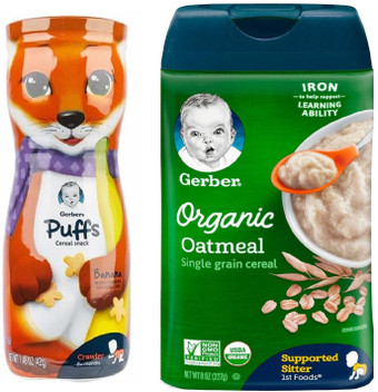gerber organic oatmeal cereal
