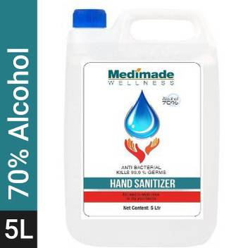 Medimade 5 Ltr Industrial Use 70 Alcohol Fda Approved Hand