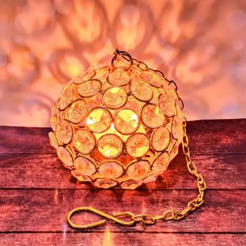 Reiki Crystal Products Roof Hanging Crystal Ball Design Tea Light