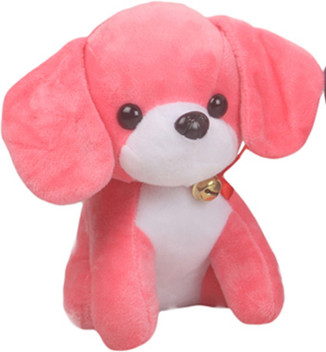 pink stuffed puppy