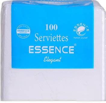 Essence Tissue Paper Napkins Plain Table Top Napkins Blue 100 Serviettes Pack Of 1 Blue Napkins Buy Essence Tissue Paper Napkins Plain Table Top Napkins Blue 100 Serviettes Pack