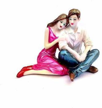 Krishnagallery1 Sitting Love Couple Statue Resin Couple Handicraft Item Couple Statue Couple Gifts Love Couple Statue
