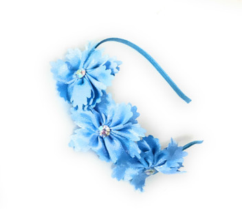 girls blue hair accessories