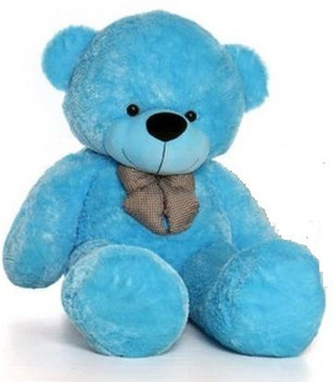 sky blue teddy bear