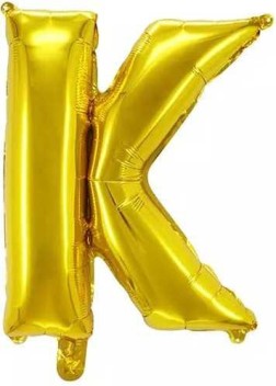 gold foil letter balloons