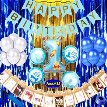 Shopperskart Baby Boy First 1st Happy Birthday Room Wall Party Decorations Combo Kit Pack Blue Color Theme Price In India Buy Shopperskart Baby Boy First 1st Happy Birthday Room Wall Party Decorations Combo Kit Pack Blue Color