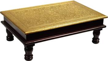 Indune Lifestyle Wooden Rectanglular Pooja Chowki Chowki For Home Chowki For Pooja Chowki Puja With Embossed Brass Art 18 X 12 Inches Brown Wooden Brass All Purpose Chowki Price In India Buy Indune Lifestyle The siddhas instruct us that gho pooja is an important daily worship. flipkart