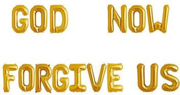 Flipkart Com Stylin Solid God Now Forgive Us Name Decoration Letter Foil Balloon Letter Balloon Letter Balloon