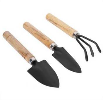 Moonza Gardening Tools Garden Tool Wooden Handle 3pcs Hand Cultivator Small Trowel Garden Fork Garden Tool Kit Garden Tool Kit Price In India Buy Moonza Gardening Tools Garden Tool Wooden