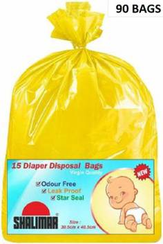Shalimar Baby Diaper Disposable Bags Small 40 L Garbage Bag Price In India Buy Shalimar Baby Diaper Disposable Bags Small 40 L Garbage Bag Online At Flipkart Com Our garbage bags come in roll form and in convenient packs of 30 or 15 bags.