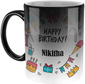 Furnish Fantasy Best Birthday Gift Color Changing Magic Name Nikitha Ceramic Coffee Mug Price In India Buy Furnish Fantasy Best Birthday Gift Color Changing Magic Name Nikitha Create a cute name plaque for nikitha to print or share. flipkart