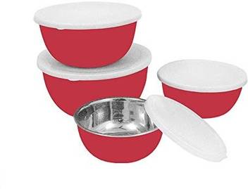 Stupefying Stainless Steel Microwave Safe Euro Bowls Set Pck Of 4 Serving Bowl Price In India Stainless Steel Serving Bowl