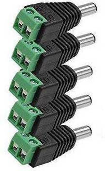 Atekt Dc Connectors Screw Type For Cctv Camera Dvr Dc Connectors Wire Connector Black Green Pack Of 5 Dc Wire Connector Price In India Buy Atekt Dc Connectors Screw Type For