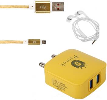 Palnek Wall Charger Accessory Combo For Dual Usb Port Charger For Xiaomi Mi3 Mi4 Mi4i Redmi