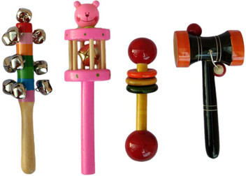 wooden rattle toys