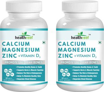 Healthreef Calcium Magnesium Zinc Vitamin D3 120 Tablets Price In India Buy Healthreef Calcium Magnesium Zinc Vitamin D3 120 Tablets Online At Flipkart Com