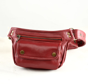 women's genuine leather fanny pack