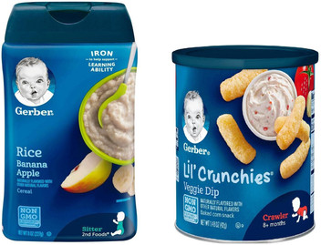 gerber rice and banana cereal
