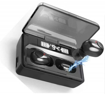 true wireless earphones with lcd display magnetic charging case