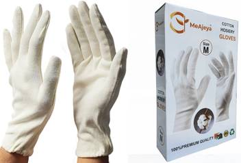 Meajeya Cotton Hosiery Hand Gloves For Virus Protection Flore Cleaner Handwork Work Sun Protection Safety Office