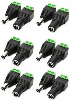 Atekt 6 Set Screw Fastening Type Male And Female Dc Power Plug Connector 6 Male 6 Female Dc Connector Wire Connector Price In India Buy Atekt 6 Set Screw Fastening Type