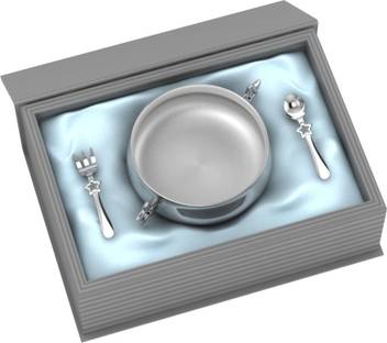 Krysaliis Silver Plated Gift Set For Baby Hamper With Star Bowl And Sppon Fork Set Price In India Buy Krysaliis Silver Plated Gift Set For Baby Hamper With Star Bowl And Sppon Fork